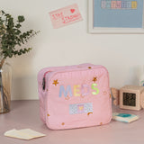 Quilted Pouch Meds Pink