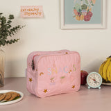 Quilted Pouch Snacks Pink