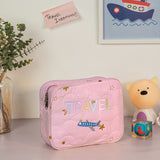 Quilted Pouch Travel Pink