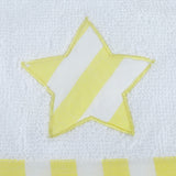 Polkas & Stripes Yellow Star Face Towel
