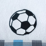Polkas & Stripes Football Face Towel