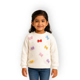 Babies of Wonder Colourful Bows White Sweatshirt
