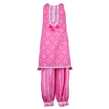 Rang Pink Printed Kurta & Dhoti Pants Set