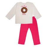 Polkas & Stripe Donut White Night Suit