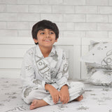 To The Moon Beyond Glow In The Dark Night Suit