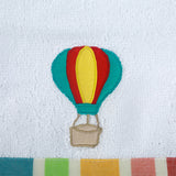 Polkas & Stripes Hot Air Balloon Face Towel