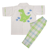 Polkas & Stripes Dinosaur Pink Night Suit