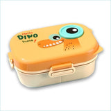 Little Surprise Box,Orange Big Eye Dino 2 decker Lunch Box for Kids