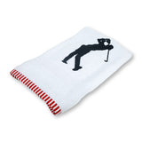 Polkas & Stripes Golf White Bath Towel