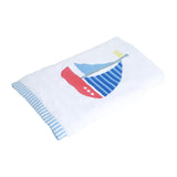Polkas & Stripes Boat White Bath Towel