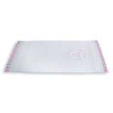 Polkas & Stripes Alphabet Pink White Hand Towel