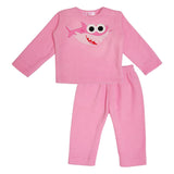 Polkas & Stripes Shark Light Pink Night Suit