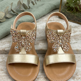 Ninobello Golden Flutter Sandals