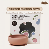 Dodo Baby Silicone Suction Feeding Bowl Pink