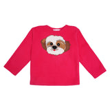 Polkas & Stripes Shi Tzu Dark Pink Night Suit