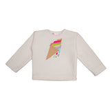 Polkas & Stripes Ice Cream White And Green Night Suit