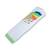 Polkas & Stripes Ice Cream White Bath Towel