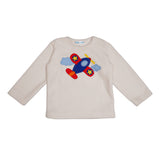 Polkas & Stripes Aeroplane White Night Suit