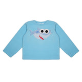 Polkas & Stripes Shark Light Blue Night Suit