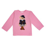 Polkas & Stripes Teddy Bear Light Pink Night Suit