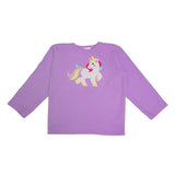 Polkas & Stripes Unicorn Lilac Fleece Night Suit