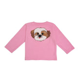 Polkas & Stripes Shi Tzu Light Pink Night Suit