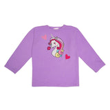 Polkas & Stripe Rainbow Unicorn Lilac Night Suit
