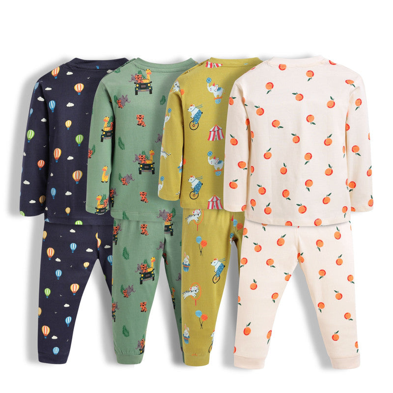 4 Pack Full Sleeves Unisex Co-ord Set | Hot Air, Jungle, Circus & Oranges