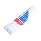 Polkas & Stripes Boat White Bath Towel