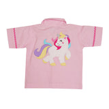 Polkas & Stripes Rainbow Unicorn Pink Night Suit