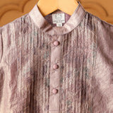 Casa Ninos Amethyst Pintuck Kurta Set