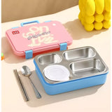 Little Surprise Box,Pink Travel theme Stainless Steel Tiffin/Lunch Box for Kids and Adults