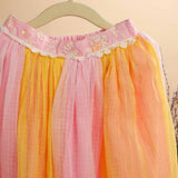 Casa Ninos Kotadoriya Pink Yellow Skirts Set