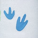 Polkas & Stripes Dinosaur Feet Face Towel