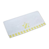 Polkas & Stripes Yellow Star Face Towel