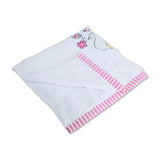 Polkas & Stripes Rainbow Unicorn White Bath Towel