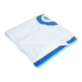 Polkas & Stripes Evil Eye White Bath Towel