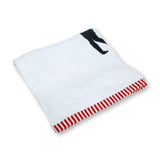 Polkas & Stripes Golf White Bath Towel