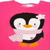 Polkas & Stripes Penguin Dark Pink Night Suit