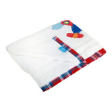 Polkas & Stripes Aeroplane White Bath Towel