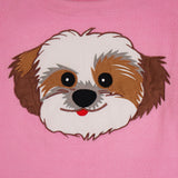 Polkas & Stripes Shi Tzu Light Pink Night Suit