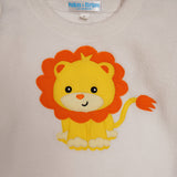 Polkas & Stripes Lion White Night Suit