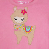 Polkas & Stripes Llama Light Pink Night Suit