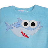 Polkas & Stripes Shark Light Blue Night Suit