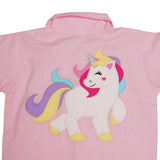 Polkas & Stripes Rainbow Unicorn Pink Night Suit