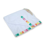 Polkas & Stripes Llama White Bath Towel