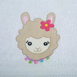 Polkas & Stripes Llama Hand Towel