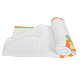 Polkas & Stripes Butterfly White Bath Towel