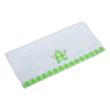 Polkas & Stripes Green Star Face Towel