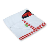 Polkas & Stripes Ferrari White Bath Towel